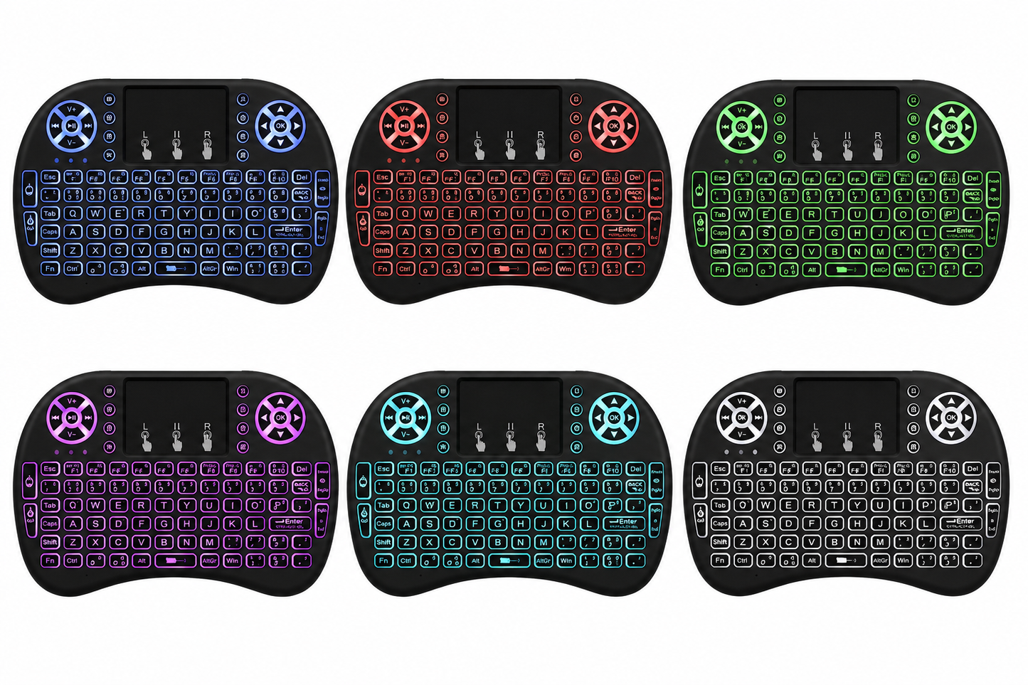 Mini wireless keyboard with touchpad