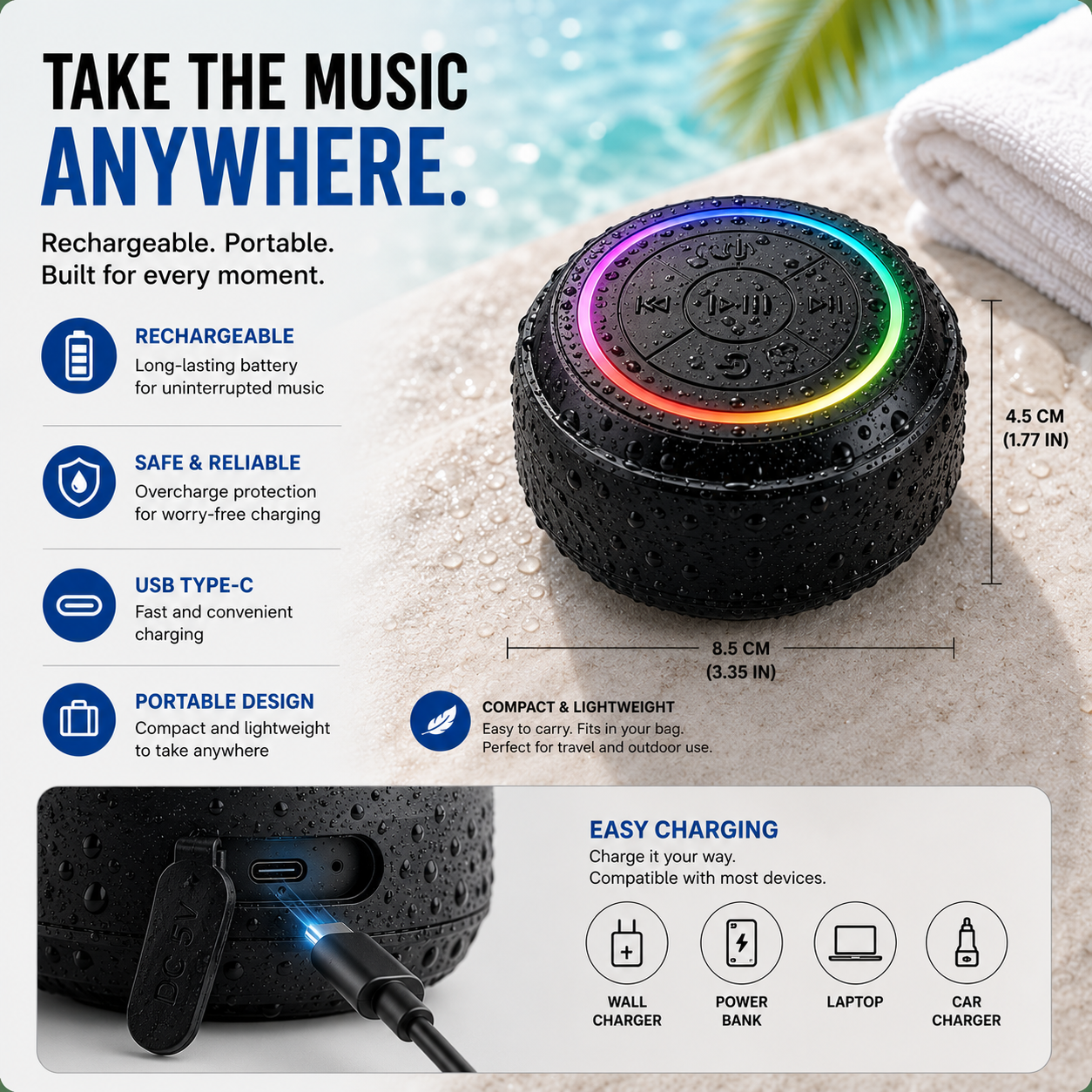 Bluetooth Shower Speaker